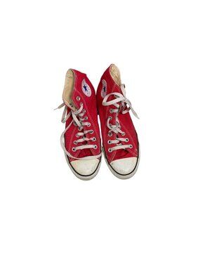 Vintage Converse All Star Red High-Top Sneakers Mens Size 7 Womens 9 Classic Can